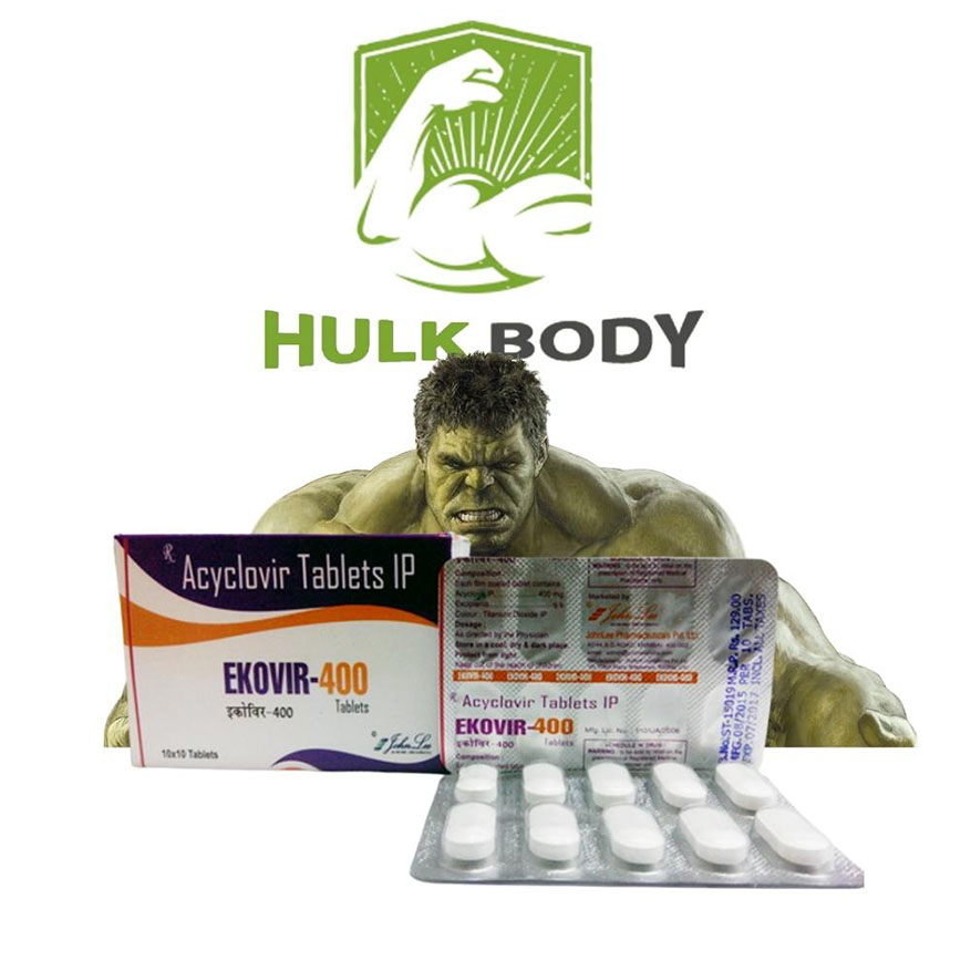 Ekovir 400mg (5  pills)