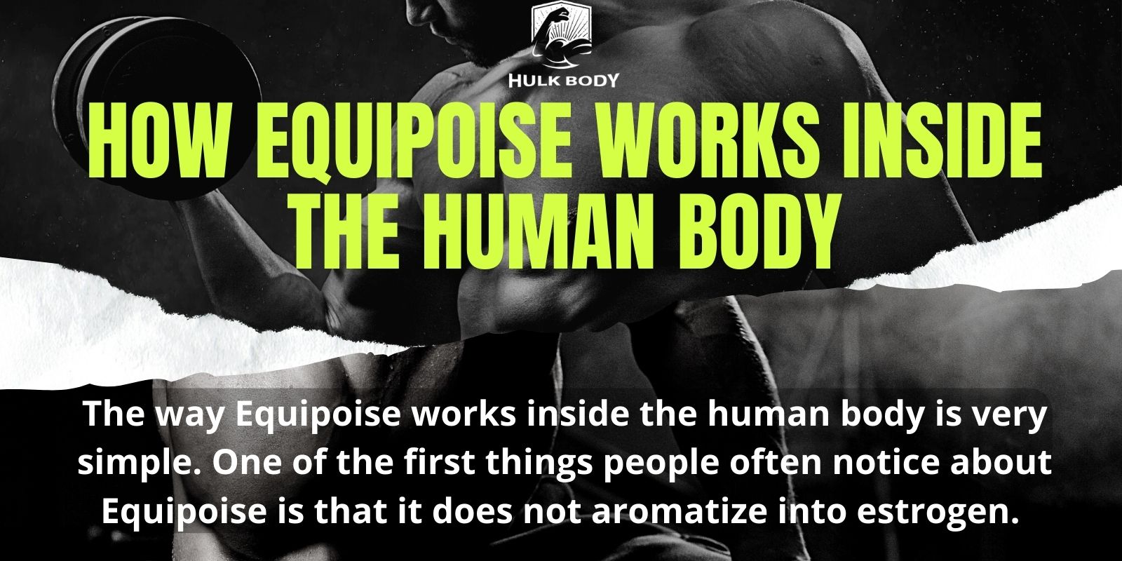 How Equipoise works inside the human body